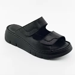LP Fashion Ženske kožne papuče, Crne