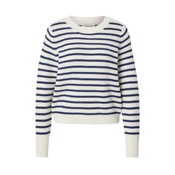 Lollys Laundry Pulover temno modra/bela