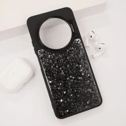 Maska za telefon Crystal Dots za Xiaomi Redmi 14C, Crna
