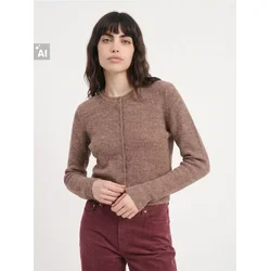 Sinsay - Klasični kardigan regular fit - braon džins