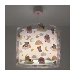 Dalber 41572S - Dečiji luster BABY TEDDY 1xE27/15W/230V ružičasta