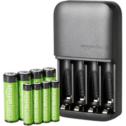 Amazon Amazon Basics AA/AAA NiMH baterije (4+4 kos) s polnilnikom