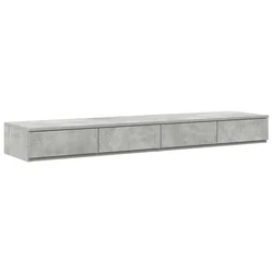 Ladice za krevet s ladicama Betonski sivi 140 x 36,5 x 16,5 cm