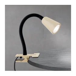 Orion - Fleksibilna stona lampa sa stezaljkom DOTTY 1xGU10/10W/230V bež/crna