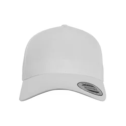5-panel curved classic snapback white