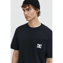 Pamučna majica DC za muškarce, boja: crna, s tiskom, ADYZT05377