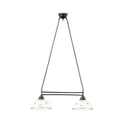 Kolarz 731.82.170 - Viseći luster na sajli NONNA 2xE27/75W/230V, cvetni motiv, rose gold