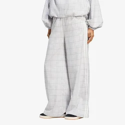 Hlače adidas Loose Check Track Pants Dash Grey S