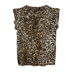 VERO MODA Bluza VMJOSIE  rjava / svetlo siva / črna