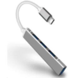 USB HUB Stars Solutions 4 porta USB-C na USB 3.1 sivi