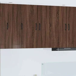 Ormar za Zid PORTO 2 pcs Smeđi hrast 30 x 31 x 80 cm