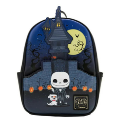 Loungefly Disney Nightmare Before Christmas Jack Skellington House Mini backpack ( 057408 )