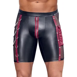 NEK Tight-fitting Cool Matte Look Pants 2133539 Black-Red L