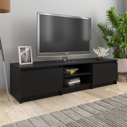 vidaXL TV omarica črna 140x40x35,5 cm iverna plošča