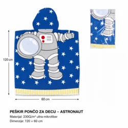 KMT Dečiji peškir ponočo Astronaut