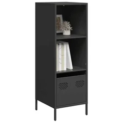 Visoka komoda crna 35x39x103,5 cm od čelika