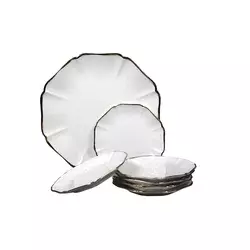 Sigma Porcelanski set za kolače WD9436, 7 komada, Beli