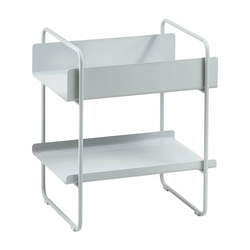 Svijetlo sivi metalni konzolni stol 36x48 cm A-Console - Zone