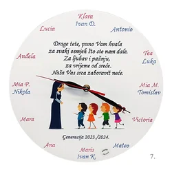 Personalizirani zidni satovi – Unikatni dar zahvalnosti za učiteljice i tete u vrtiću - 7. - 17925
