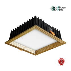 APLED - LED ugradna SQUARE WOODLINE LED/12W/230V 4000K 17x17 cm masivni jasen