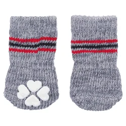 Trixie Čarape za pse Non Slip, sive - M–L