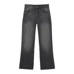 Pull&Bear Kavbojke  črn denim