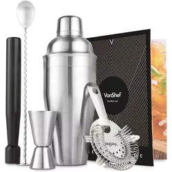 Set za koktele VONSHEF, 5 djelni, 550 ml, za Manhattan, inox