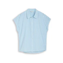 TOM TAILOR DENIM Bluza svetlo modra/bela