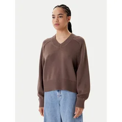 Tommy Hilfiger Pulover WW0WW45700 Rjava Regular Fit