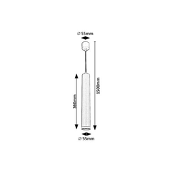 Rabalux Visilica Senobia, GU10 1x35W, H150cm