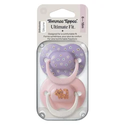 Tommee Tippee tolažilna duda - silikon , 0-18m, Ž, 2/1