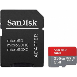 SANDISK spominska microSDXC kartica ULTRA 256GB + SD adapter