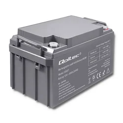 Qoltec Akumulator AGM 12V | 65Ah | max 780A