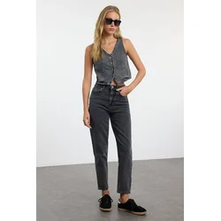 Trendyol Black*001 High Waist Mom Jeans