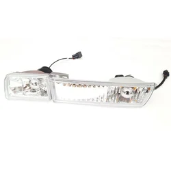 OEM Kristalni clear glass migavci sa maglenkama VW Golf 3, Hrom