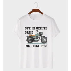 MAFIMI Majica Sve mi uzmite samo motor ne dirajte, Bela