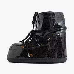 Moon Boot MB ICON LOW GLITTER BLACK