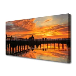 tulup.si Slika na platnu Morje bridge arhitektura 140x70 cm