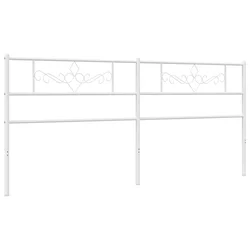 Vidaxl Kovinsko nadomestno vzglavje belo 180 cm