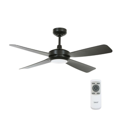 Lucci air 213303- LED prigušiva ventilator SLIPSTREAM 1xGX53/12W/230V crna+DO