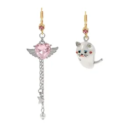 Betsey Johnson Uhani svetlo siva/roza