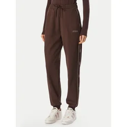 Guess Spodnji del trenirke V5BB23 KCX22 Rjava Regular Fit