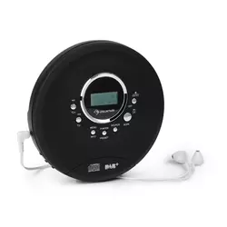 Auna CDC 200 DAB +, discman, DAB + / FM, MP3 CD, baterija, LC zaslon (MG3-CDC-200 DAB+BK)