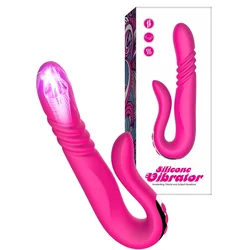 Deluxe Twirling Vibrating Thruster Red