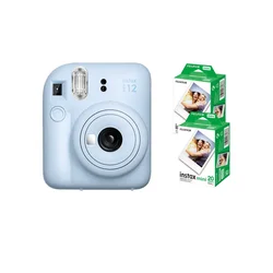 FujiFilm Fotoaparat Instax Mini 12 Pastel Blue Bundle + 2 filma