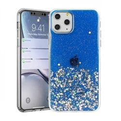 Futrola sa šljokicama za Samsung Galaxy A70 - Tamno plava KP18048