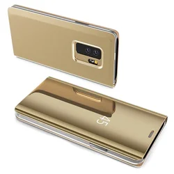 Clear View Case za Samsung Galaxy A40 zlatne boje