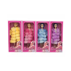 Lutka v bundi – Beautiful Doll (4 barve) Vijolična