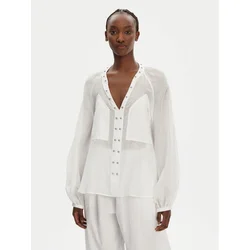 PINKO Bluza Darren 105281 A2M7 Bela Regular Fit