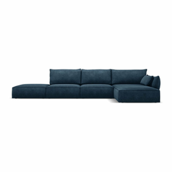 Temno moder kotni kavč (desni kot) Vanda - Mazzini Sofas